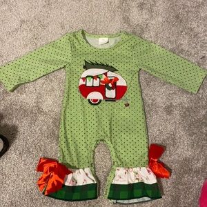 Boutique Christmas babygirl outfit